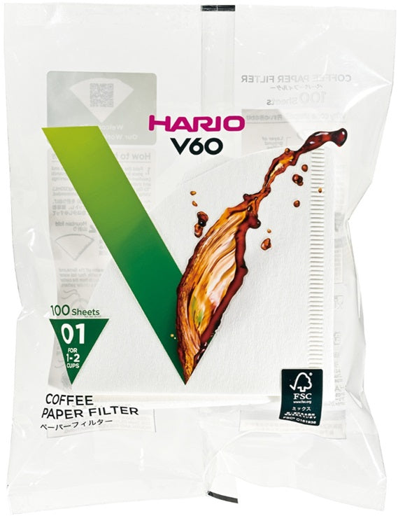 FILTROS HARIO V60 – #01, #02 &amp; #03 - Filtro