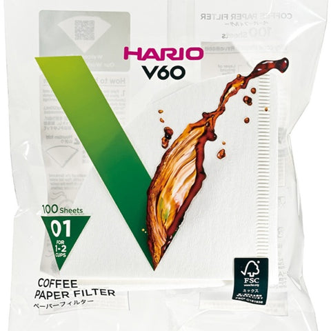 FILTROS HARIO V60 – #01, #02 &amp; #03 - Filtro