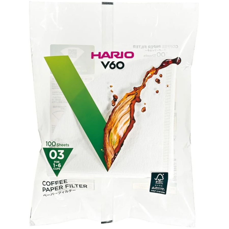 FILTROS HARIO V60 – #01, #02 & #03 - Filtro