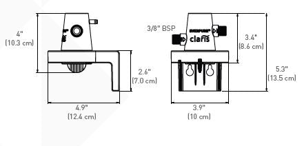 CABEÇA DE FILTRO PENTAIR CLARIS GEN2 3/8" BSP - filtro