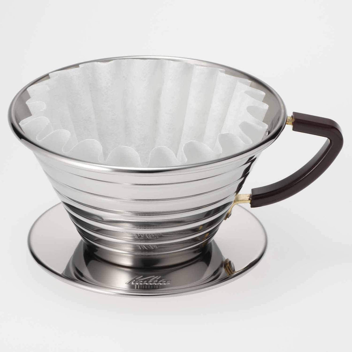 Dripper Kalita Wave em aço inoxidável nº 155 e nº 185