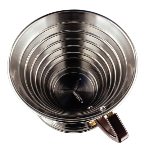 Dripper Kalita Wave em aço inoxidável nº 155 e nº 185